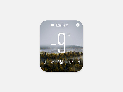 Daily UI #037 - Weather app challenge design finland interface ui ux watch weather