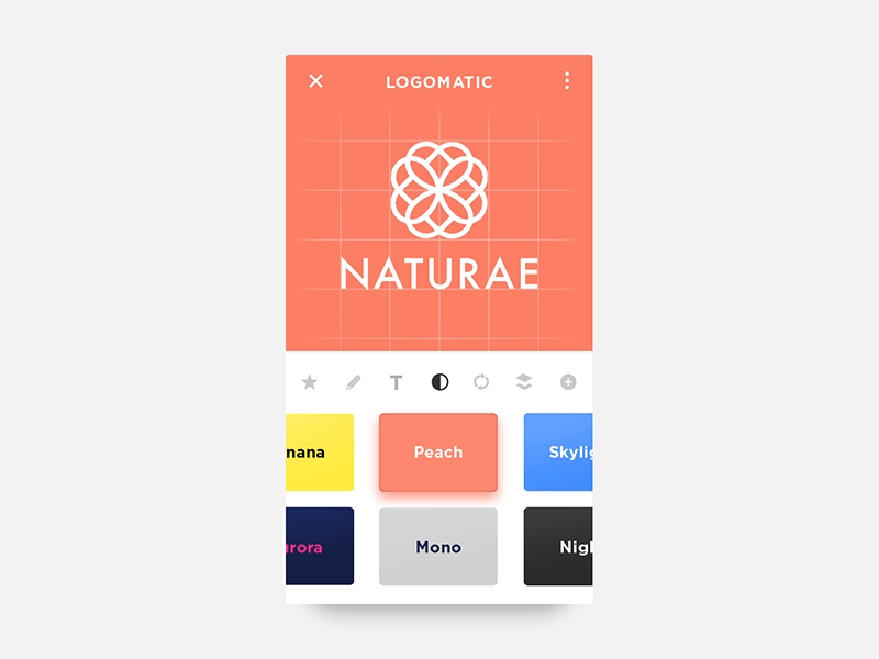 Daily UI #052 - Logo Design theme color automatic creator logo ux ui design challenge app 52