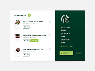 Daily UI #058 - Shopping Cart body cart challenge checkout design product shop shopping ui ux