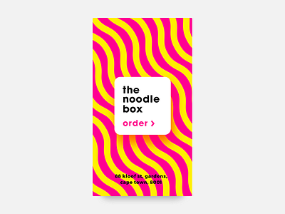 Daily UI #059 - Background Pattern background noodle order pattern psychedelic restaurant ui ux wave wavey