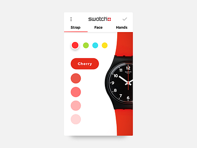 Daily UI #060 - Colour Picker app challenge color colour custom customize design picker swatch ui ux watch