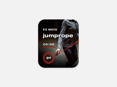 Daily UI #062 - Workout of the Day app challenge daily day design exercise fitness ui underarmor ux watch workout