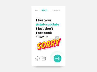 Daily UI #081 - Status Update app challenge design interface media mobile mockup social status ui uichallenge update ux