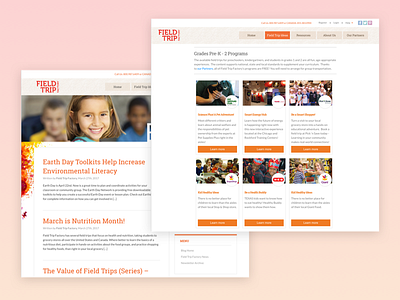 Field Trip Factory Website education responsive web