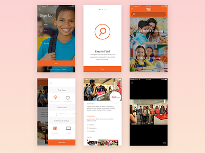 App Concept for Field Trip Factory app concept field trips ui ux