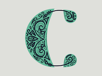 36 Days Of Type - C 36 days of type 36daysoftype a dropcap flourish goodtype lettering ornament patterns type