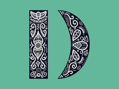 36 Days Of Type - D 36 days of type 36daysoftype d dropcap flourish lettering ornamental ornaments