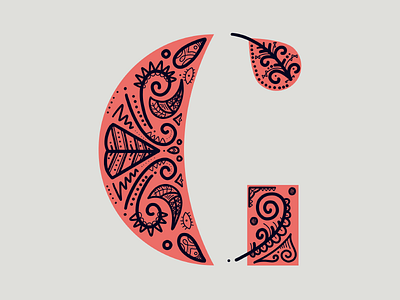 36 Days Of Type - G 36 days of type 36daysoftype a dropcap flourish g goodtype lettering ornament patterns type