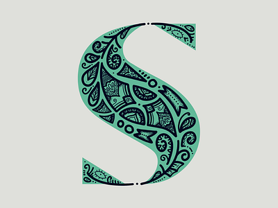 36 Days Of Type - S 36 days of type 36daysoftype dropcap flourish lettering ornamental ornaments s