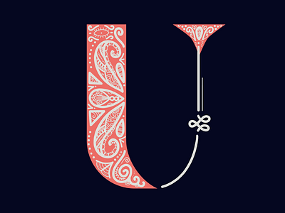 36 Days Of Type - U 36 days of type 36daysoftype dropcap flourish lettering ornamental ornaments u