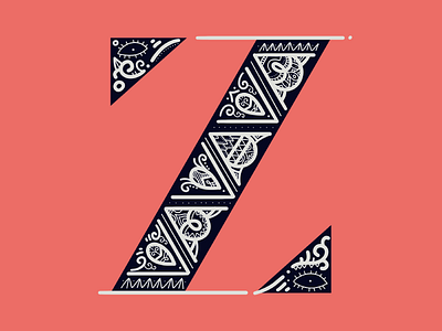 36 Days Of Type - Z 36 days of type 36daysoftype dropcap flourish goodtype i lettering ornament patterns type z