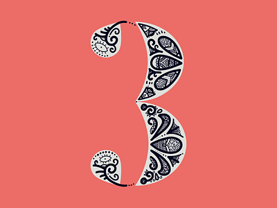 36 Days Of Type - 3 3 36 days of type 36daysoftype dropcap flourish goodtype i lettering ornament patterns type