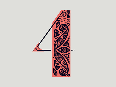 36 Days Of Type - 4 36 days of type 36daysoftype 4 dropcap flourish lettering ornamental ornaments
