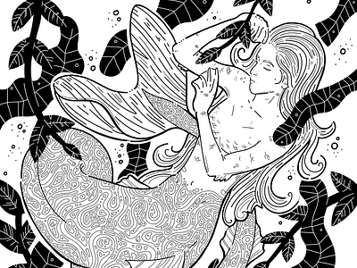 Mermay illustration character creature illustration mermaid mermaids mermay ocean sea underwater water