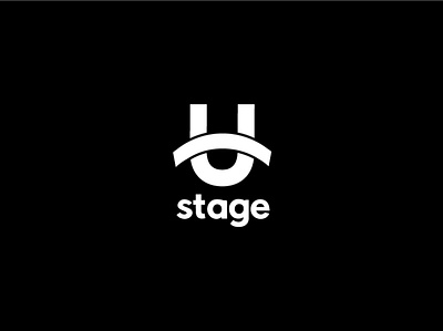 U Stage Logo Concept 2018 concept design eye logo logo concept logo design mongolia stage theatre u letter u logo