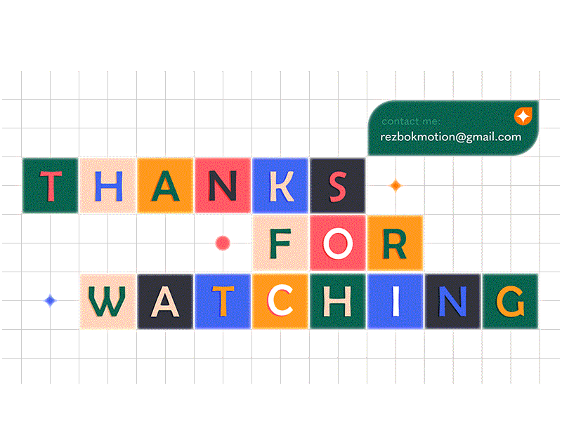 thanks for watching 2d 2d animation after effect aniamtion animated gif colorful design flat design gif illustration loop motion motion design motion graphics type