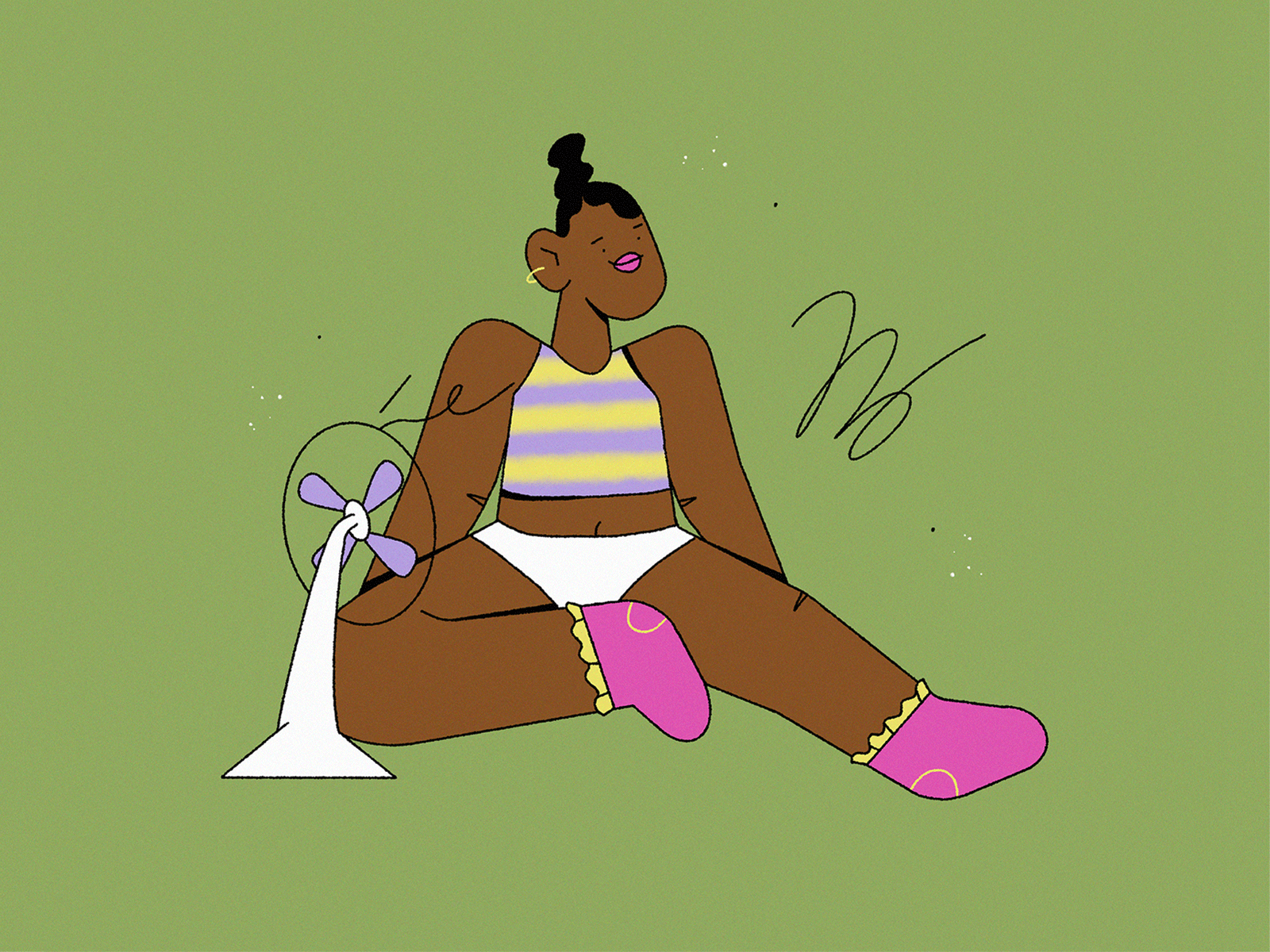 heat 🔥 animation character character design girl heatwave hot illustration summer
