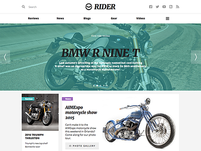 Rider blog magazine rider ui