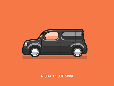 Nissan Cube car cube illustration nissan