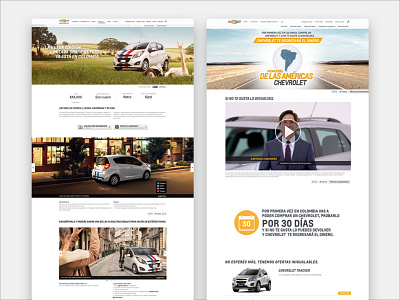Chevrolet - Digital Marketing marketing sketch ui ux web