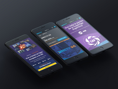 Directv - Mobile interaction mobile first responsive sketch ui ux