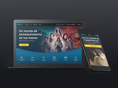 Directv Latam accessibility entertainment marketing media movies sketch ui ux