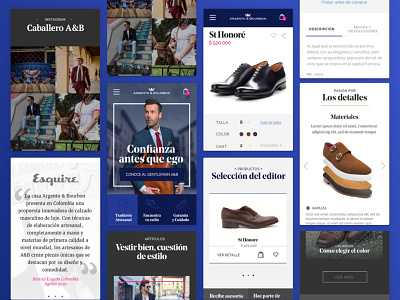 Argento & Bourbon - Mobile design concept luxury product design responsive sketch ui ux web