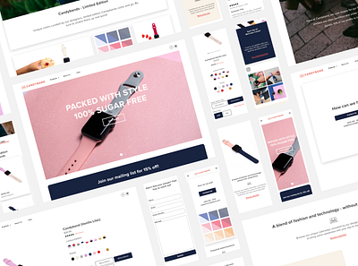 Candyband Redesign branding design mobile shopify ui ux ux ui ux design web website