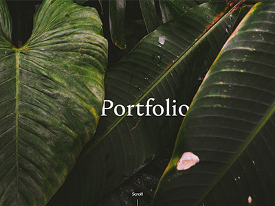 Homepage Portfolio by Aymeline Chemin on Dribbble
