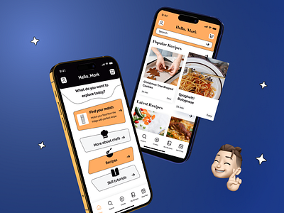 Food Recipes app concept app concept design food mobile app ui ux