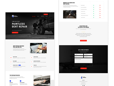 The Dent Trooper Website Design branding development figma web design