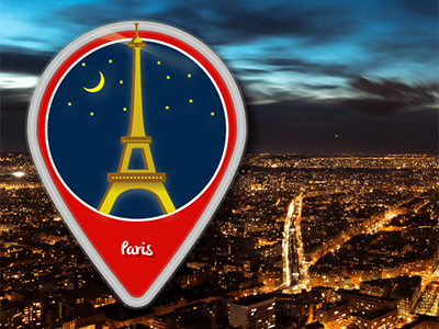 Icon Design Paris city icons illustration illustrator location paris vector