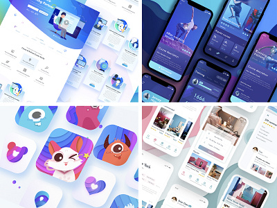 2018 Top4Shots 2018 app blue color illustration logo ui web