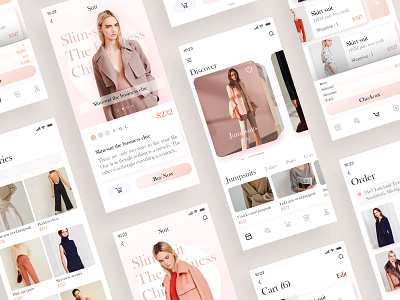 Find the outfit you like 2 app clean app clothes color design fashion pink senior sketch ui ux web woman