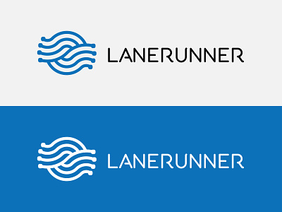 Lane Runner branding design logistics logo shipping technology