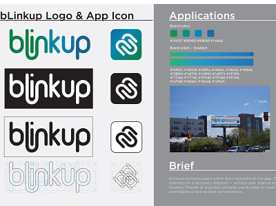 Blinkup App Logo app design logo logo design vector