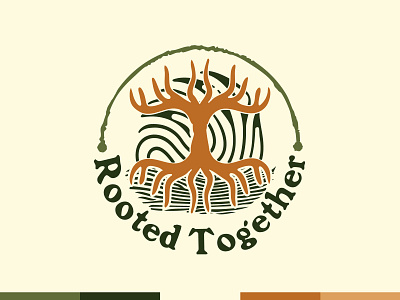 Rooted Together brand identity branding design grocery online logo marketplace online shopping sustainability