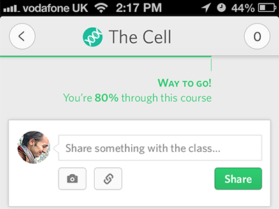 The Cell education elearning ellumia ios learning mlearning mobile ui whitney