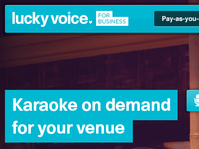 Co-branding blue cobranding hassunica karaoke lucky voice redesign website
