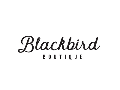 Blackbird Boutique Logo boutique logo clothing boutique branding simple logo