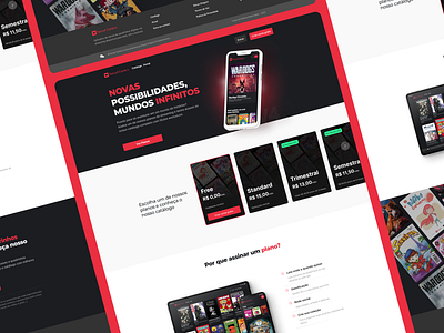 Landing Page - Planos - Social Comics design graphic design typography ui ux