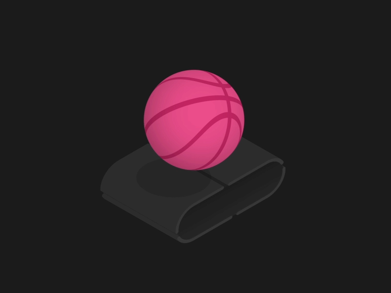Hi Dribbble! after effects animation ball conveyor dribbble motion graphics motion land