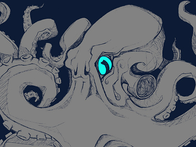 Octopus sketch illustration ipad octopus procreate sketch l