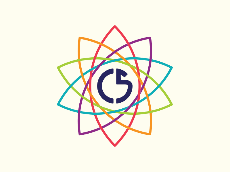 C5 LOGO - WIP charity flower icon logo weave wip