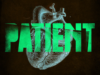 PATIENT - PODCAST logo medical podcast texture word mark