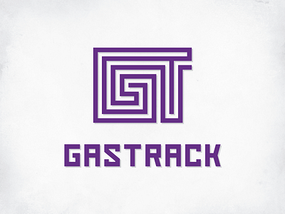 GAS TRACK - LOGO custem type finger print logo maze