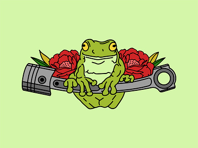 Frog Machine With Flower