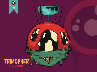 Trimopher - Eyes Monster Edition artist artworks character design design digitalart illustration monsters popart