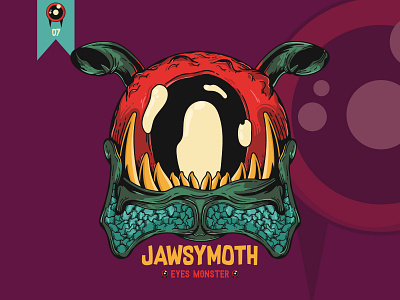 Jawsymoth - Eyes Monster Edition art artist artsy artwork artworkforsale character design digitalart graphic design illustration monster popart vector