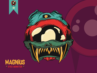 Magnius - Eyes Monster Edition animal artwork artworkforsale design digitalart graphic design illustration monster popart vector